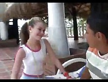 Threesome Teen In South America