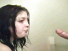 Homemade Footage Of My Brunette Girlfriend Sucking Dick