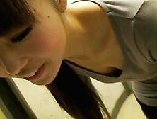 Sexy Asian Babe Gets A Downblouse Video Shot By A Voyeur