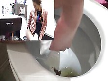 Amateur Young Woman Pooping In Toilet