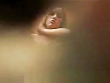 Teen Girl In A Chaning Room,  Peeped Through A Hole