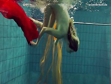 Horny Blonde Super Tight Teen Nastya Underwater