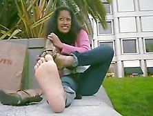 Kinky Asian Babe In Pov Foot Fetish Video