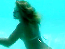 Silver Bikini Underwater