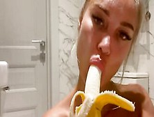 Monika Fox Stuffed A Banana Inside The Butt