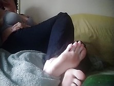 Candid Foot Snuggles