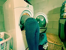 Stuck In Dryer- Friends Gets Stuck In Dryer..  Milf Gets Put Away Wet