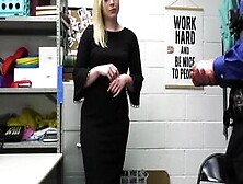 Pretty Blonde Shoplifter Krissy Is Caught By A Horny Cop So Its Time To Use Her Warm Pussy