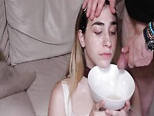 Butt Licking Teenie Slave Getting A Facial