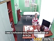 Hot Blonde Nurse Wants Patients Dick