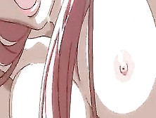 Pink Haired Hentai Cutie Rides Guys Hard Cock