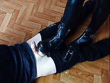 Foot Fetish Domination From A Girl In Boots