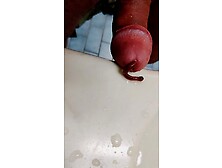 Whole Large Worm Enter Cock & Is Peed Out