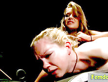 Lesbo Domination Marionette Weeps As Dominatrix
