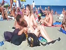 Voyeur Tapes Multiple Couples Fucking At A Nudist Beach