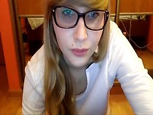 Blonde Amateur Teen Sucking And Fucked In Bed On Webcam