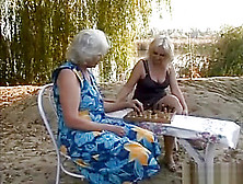 Old Blondes Open Area Lesbian Sex