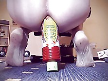 Gaping,  Fisting & Extreme Anal Insertion With Ketchup Bottle
