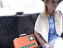 Hot Nurse Crissy Bangs In The Taxi