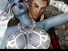 3D Busty Elven Witch Sex Fantasy!