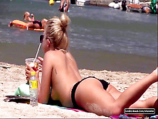 Without Bra Beach Bikini Insane Teens Beach Voyeur Hd