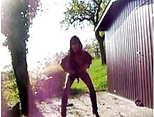 Amazing Amateur Shemale Clip With Solo,  Outdoor Scenes