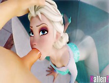 Elsa Frozen Blowjob
