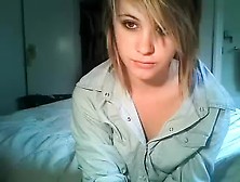 Blonde Immature Rubbing Pussy On Webcam