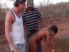 African Slut Love Sto Get Her Tight Pussy Fucked By Two Guys