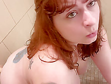 Horny Sluts Ass Fucks Toy In Hotel Shower