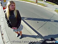 Dirty Flix - Blonde Cutie Fooled In Outdoor Sex