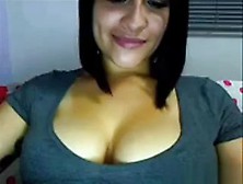 Cute Cam Model With Big Tits Teases On Cam