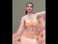 Asian Lady Dancing In The Floor Is Nip-Sliped!!