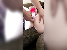 Recorded With Iphone Very Hard Double Penetration Double Vibrator Double Orgasm Close Up