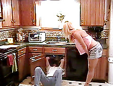 Fantastic Retro Action With Nasty Wife Getting Drilled In Kitchen
