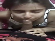 Indian Beautiful Girl Giving Blowjob