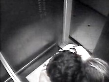 Sexually Excited,  Amateur Pair Is Having Steamy Sex In The Elevator,  Nt Knowing About A Security Camera