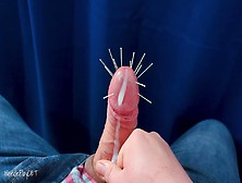 Ruined Orgasm With Cock Skewering - Extreme Cbt,  Acupuncture Needles Through Glans,  Edging & Cock Tease