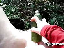Mature Cucumber Toying At Trymycam. Com