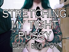 Elizabethhunny Fucks Tight Hairy Pussy With Big Toy