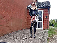 Tranny Wearing Baked Bean Filled Pants And Wanking