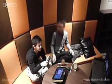 Oriental Pair Is Having Sex In The Night Club,  In Front Of A Hidden Camera