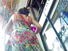 Chubby Woman With Big Butt Caught On The Upskirt Camera