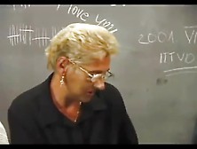 Mature Teacher Gets Cock