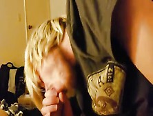 Pov: Young Blonde Sucks And Rides A Old Man's Cock