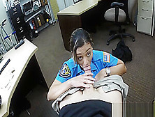 Police Officer Railed By Nasty Pawn Guy