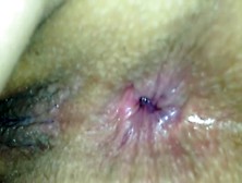 Diminutive Anal Gape By Finger In Petite Chocolate Hole