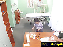 Real Euro Jizzed On By Messy Dr In His Office
