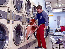 Thick Redhead Senorita Having Hardcore Sex In The Laundry Room