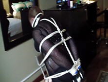 Post Game Restraint-Slave Is Tied Up Tighter